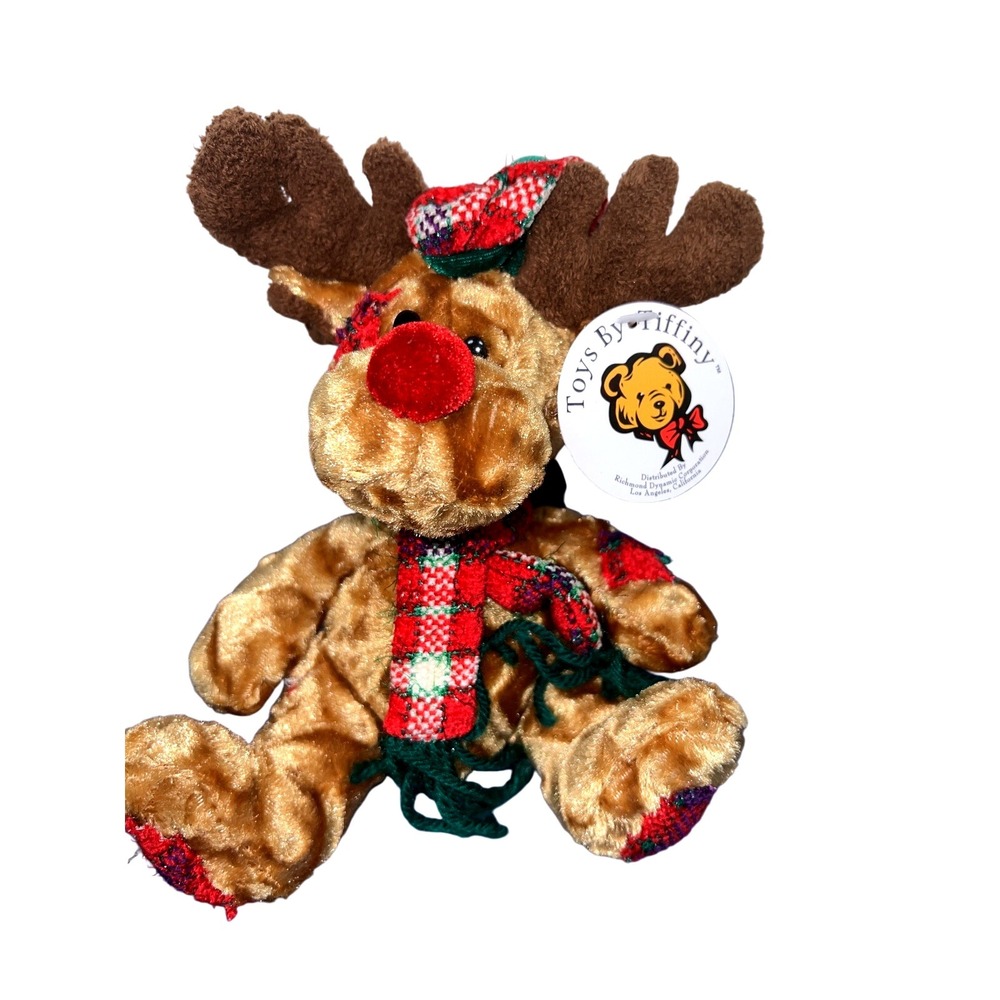 Plush Rudolf Toys‎ by Tiffany 6 Inch Baby Rudolf The Red Nosed Reindeer New Tags